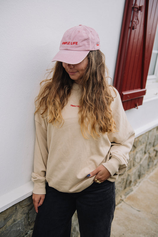 PV Oversized sweatshirt ZUCCHERO Sand