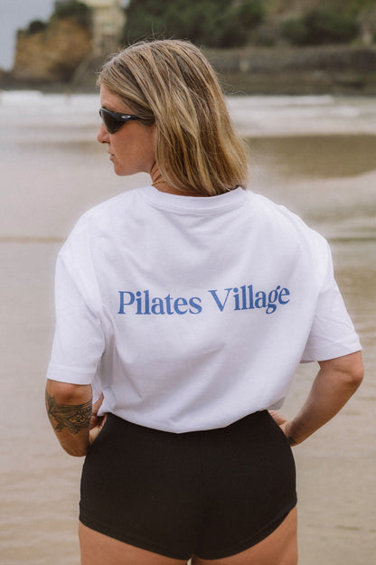 The PV T-shirt White with blue logo