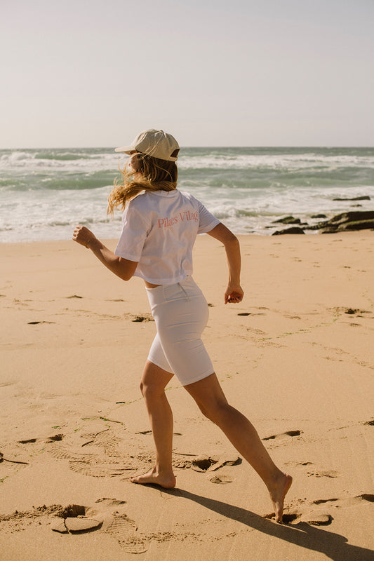 The PV White crop T-shirt TASTE OF ENDLESS SUMMER