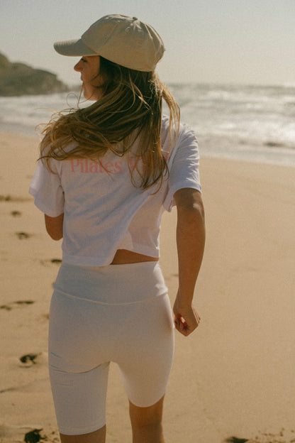 The PV White crop T-shirt TASTE OF ENDLESS SUMMER