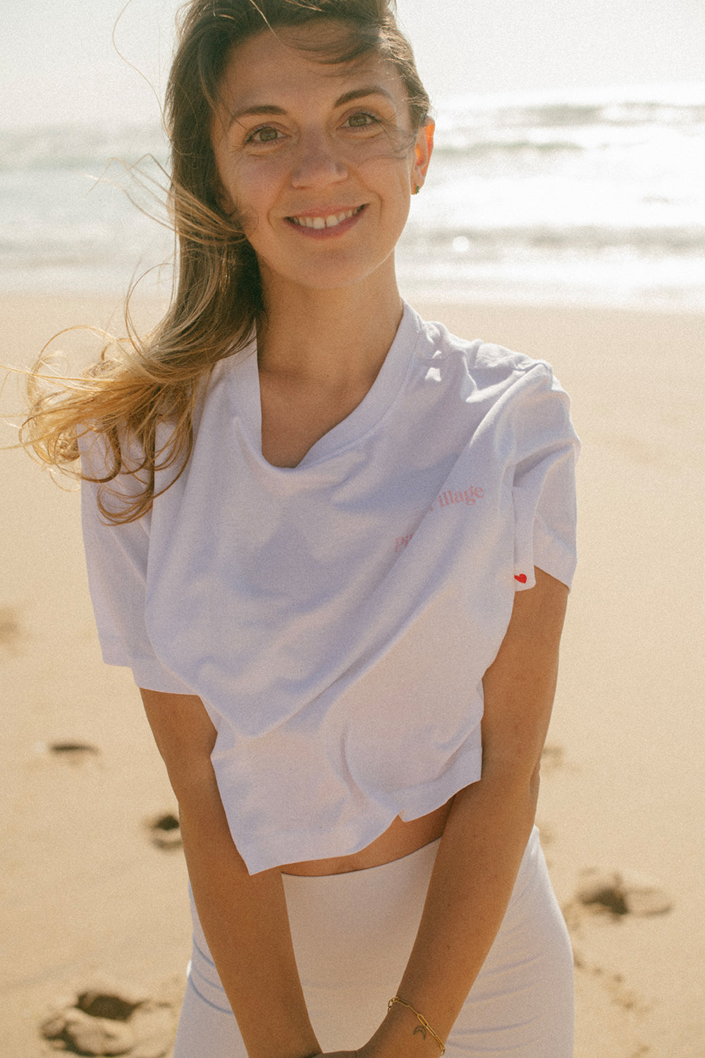 The PV White crop T-shirt TASTE OF ENDLESS SUMMER